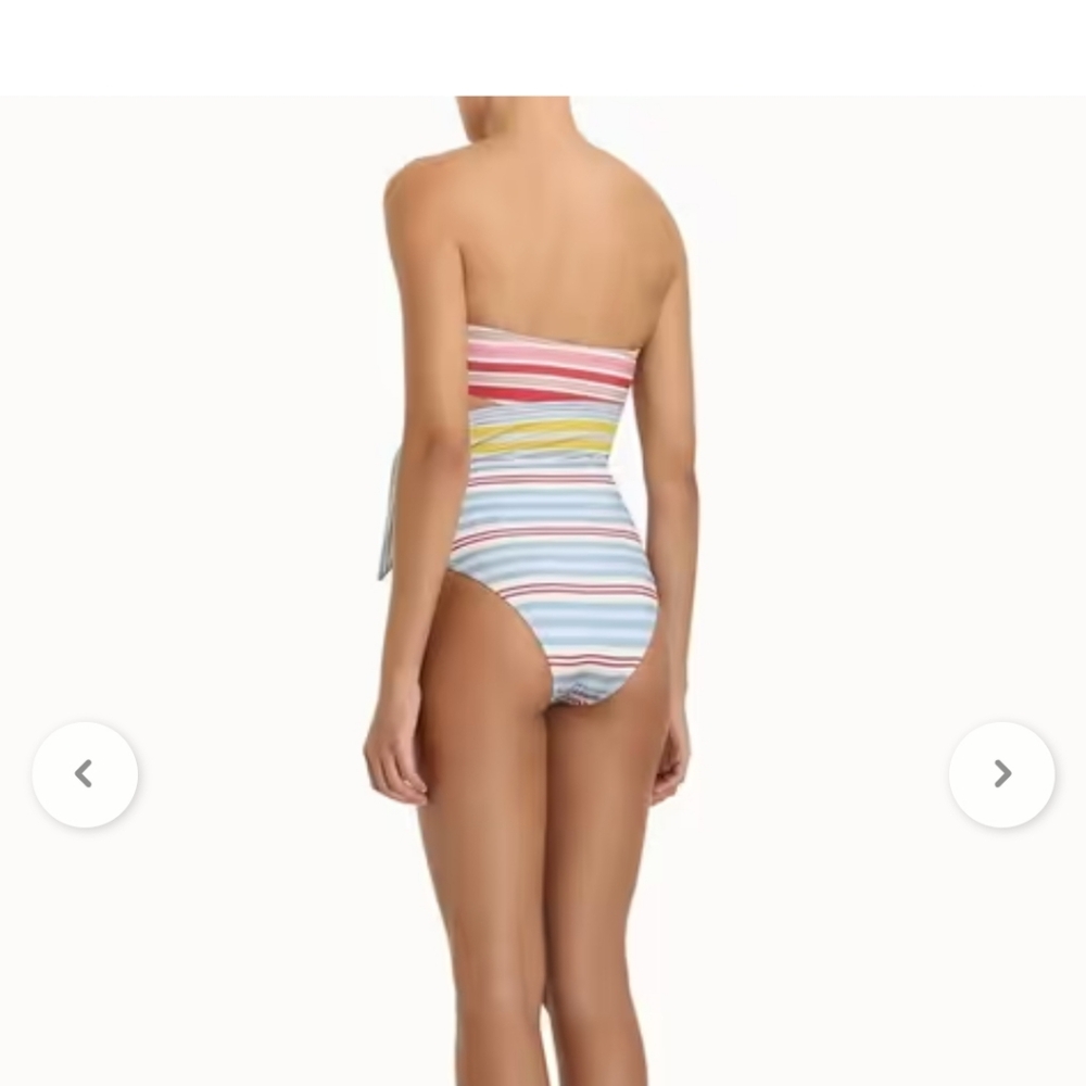 BNWT Zimmermann Striped Multicolor Swimsuit - Picture 6 of 7